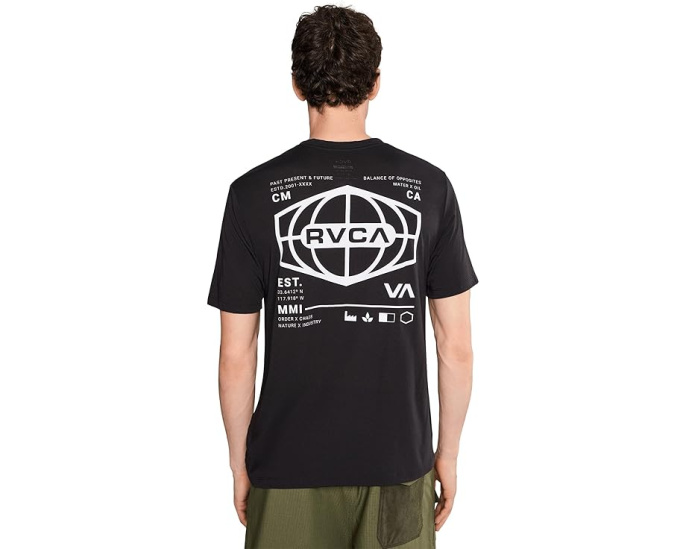 Футболка RVCA World Hex Short Sleeve для спорта и отдыха
