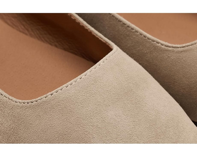 Балетки Madewell Greta из замши с эластичной лямкой