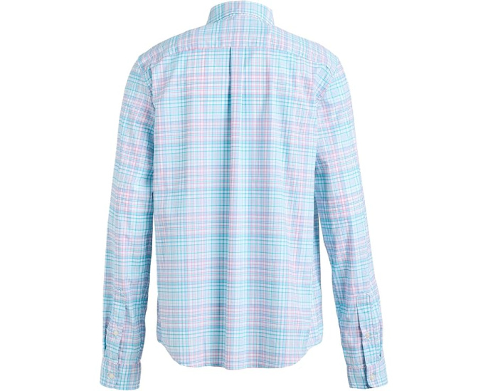 Детская рубашка Vineyard Vines Kids из легкой ткани с клеткой