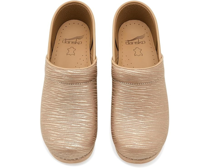 Клоги Dansko Professional из кожи Gold с пенной подошвой