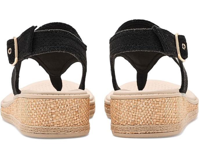 LifeStride пляжные сандалии Beachy Thong с клиновидным каблуком