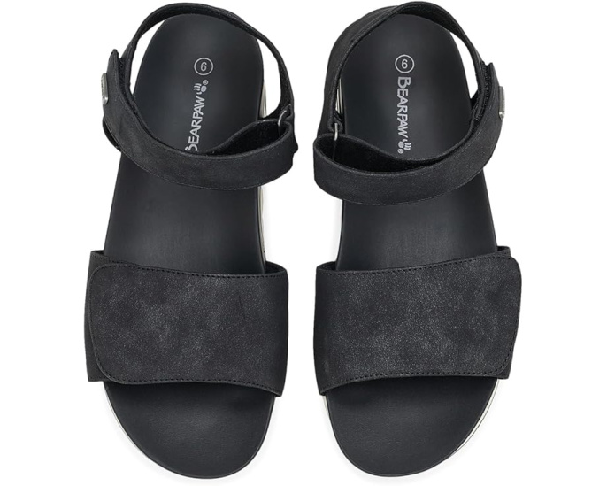 Бренд Bearpaw сандалии Bobbi на платформе с застежкой на липучке