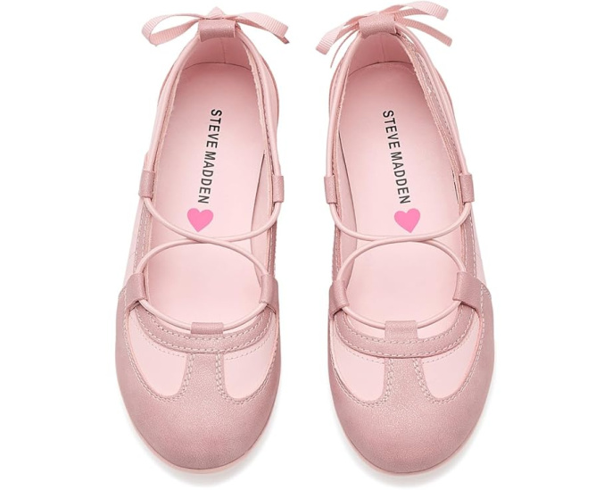 Обувь Steve Madden Kids Meara с эластичными шнурками для легкого надевания