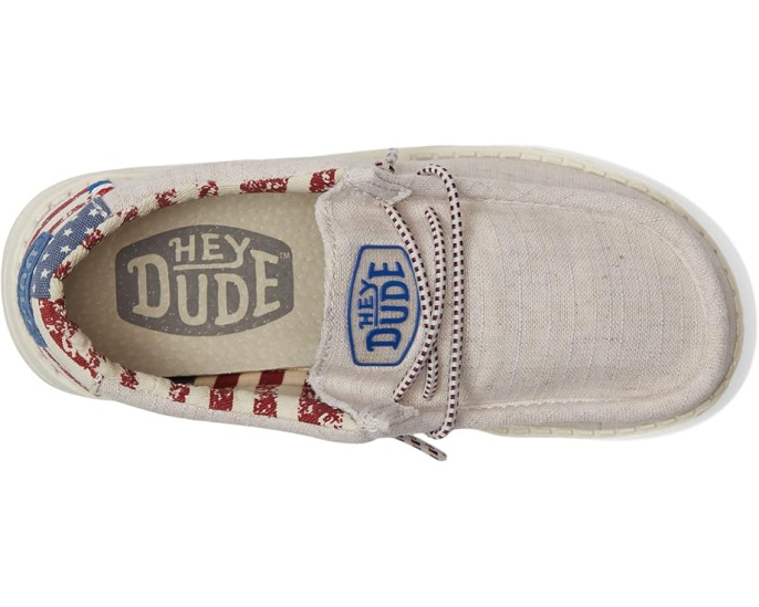 Кроссовки Hey Dude Wally Americana с принтом флага США