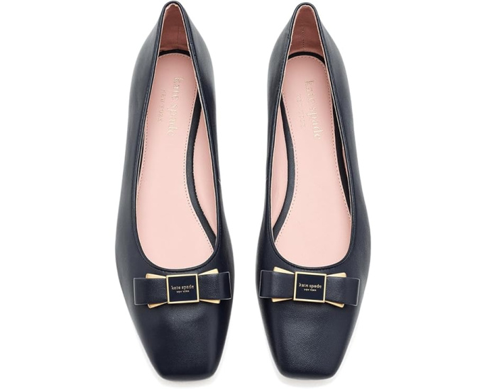 Kate Spade New York балетки Bowdie Smooth Leather с бантом и квадратным носком