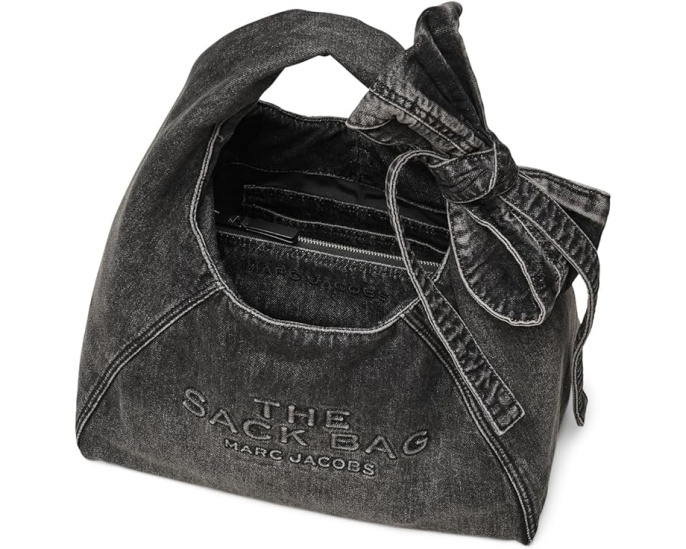 Сумка Marc Jacobs The Bow Denim Sack Bag с бантом из денима