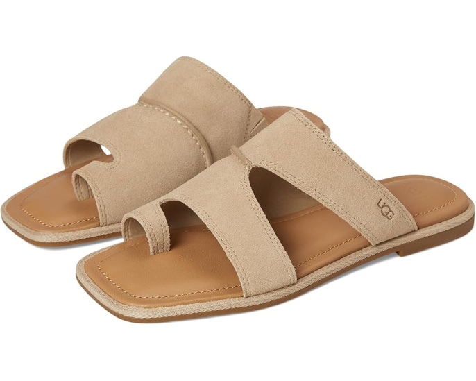 Сандалии UGG Matira с квадратным носком и кожаной подкладкой