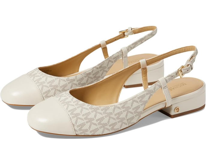Майкл Корс балетки Perla Flex Sling Flat с пряжкой и металлическим акцентом
