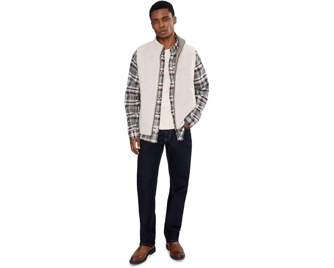 Reversible жилет Johnston & Murphy из искусственной замши