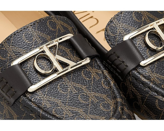 Мокасины Lileta с монограммой CK и дизайном moc toe от Calvin Klein