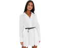 Платье-мини Norma Kamali Super Oversized Boyfriend с расклешенным подолом