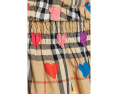 Burberry Kids юбка Ama в клетку с сердечками для девочек