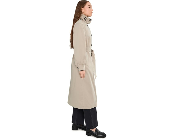 Длинный тренч Funnel Neck Maxi от Avec Les Filles с воротником-хомут