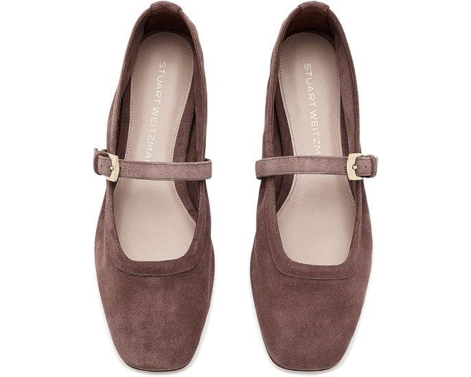Стюарт Вайтцман балетки Sai Ballet Flats с ремешком