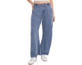 Free People брюки чинос Spotlight Washed Barrel из коричневого хлопка
