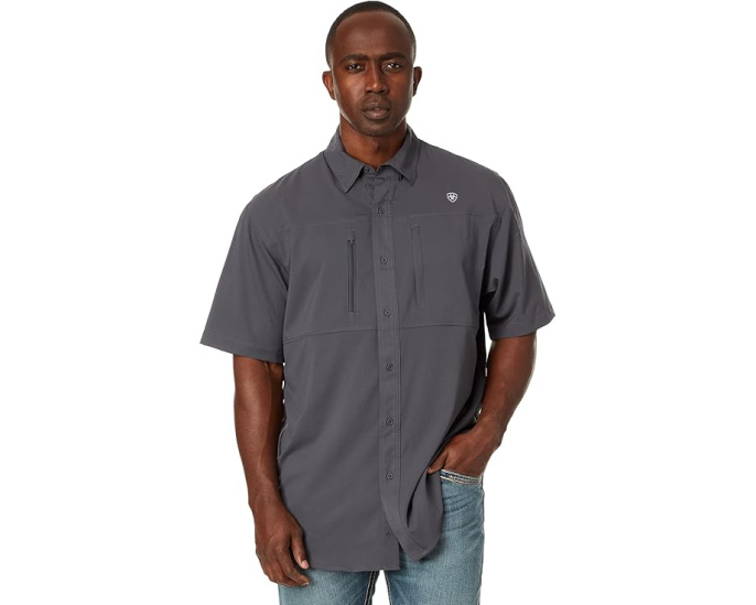 Рубашка Ariat Venttek Classic Fit прямого кроя черная