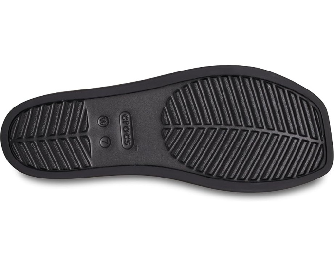 Сандалии-слипоны Crocs Miami с квадратным носком и ребристым ремешком