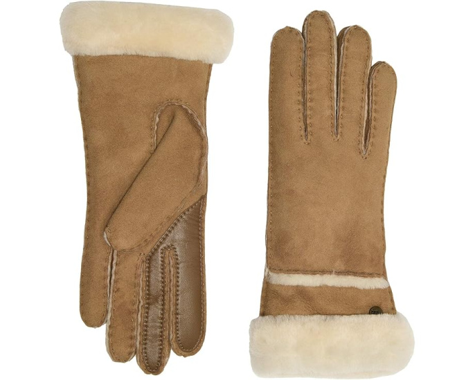 Водостойкие перчатки UGG Seamed Tech из овчины с сенсорным пальцем