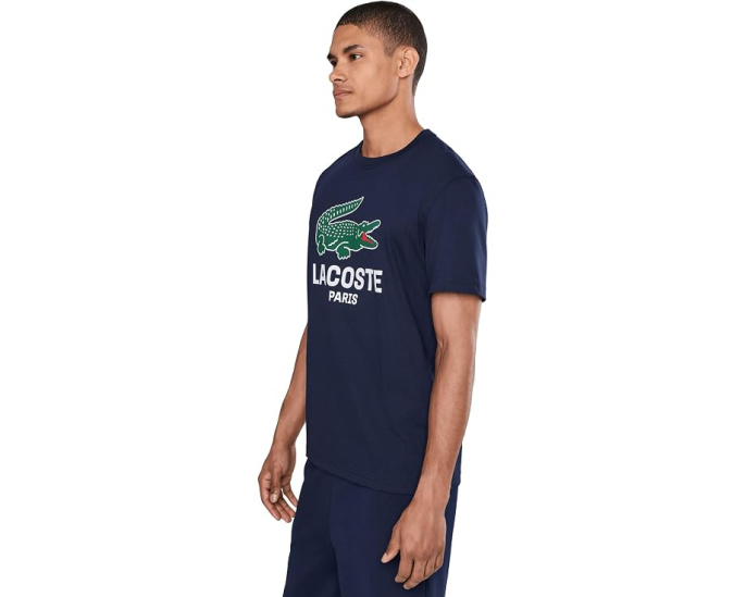 Футболка Lacoste с принтом из хлопкового джерси