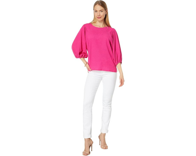 Топ с пышными рукавами Puff Sleeve Knit Top Vince Camuto