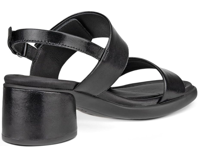 ECCO Босоножки Sculpted 35 Luxe Strap с открытым носком и каблуком-столбиком черные