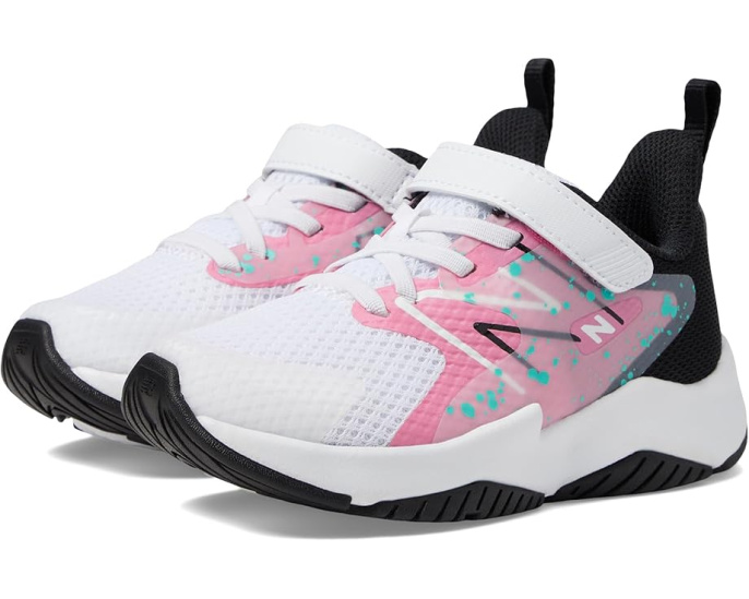 Детские кроссовки New Balance Rave Run v2 с эластичными шнурками и верхней липучкой