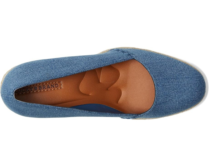 Туфли Lucky Brand Imula Espadrille Wedge на платформе с джутовой отделкой