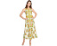 Платье макси Printed Cotton с поясом от Adrianna Papell