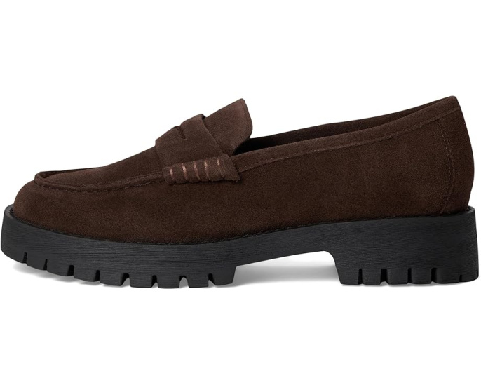 Лоферы Steve Madden Langsten из мягкой замши на устойчивом каблуке