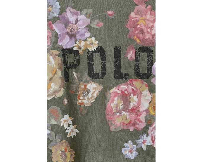 Floral Cotton Jersey Boxy Tee (Big Kid)