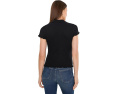 Поло Ribbed Cap Sleeve Madewell с коротким рукавом