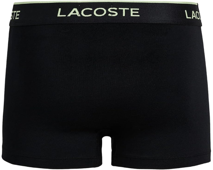 Набор из 3 трусов Lacoste 3-Pack Crocodile Logo Trunks с логотипом крокодила