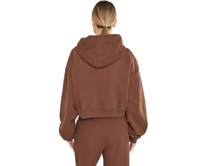 Nike худи Studio Fleece полноценная молния оверсайз укороченная