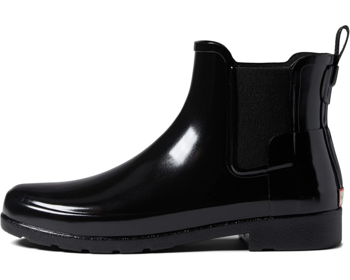 Сапоги Hunter Refined Chelsea Gloss водостойкие с эластичной вставкой