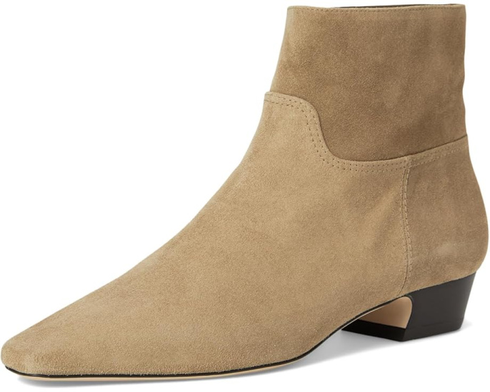 Ботинки Stassi Zip Bootie Stuart Weitzman с застежкой-молнией на устойчивом каблуке
