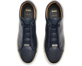 Кеды BOSS Gary Leather Sneakers кожаные с темно-синим верхом