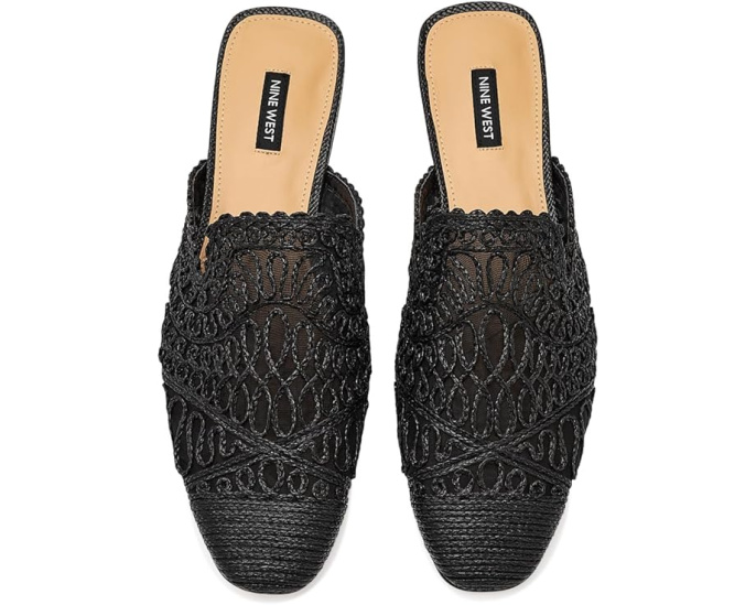 Мюли Camella от Nine West с плетеными деталями и квадратным носком