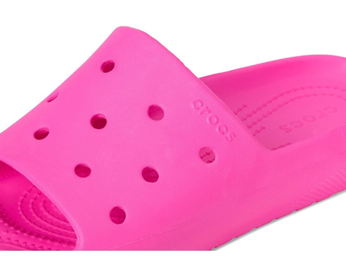 Веганские шлепанцы Crocs Classic Slide V2 для детей с дышащим верхом