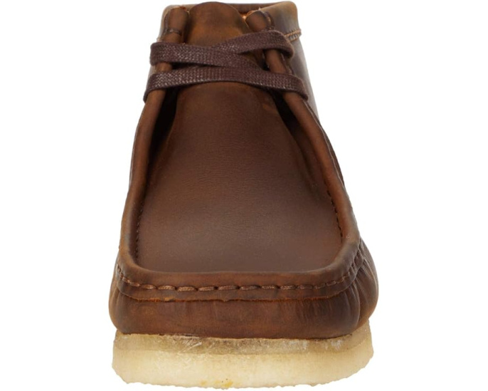 Ботинки Clarks Wallabee из кожи или замши на подошве из натурального крепа