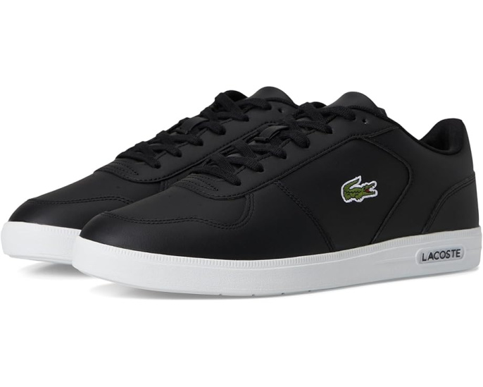 Кроссовки T-base из кожи с вышитым крокодилом Lacoste
