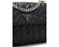 Сумка кроссбоди GUESS Stacey с клапаном и цепочкой, черная