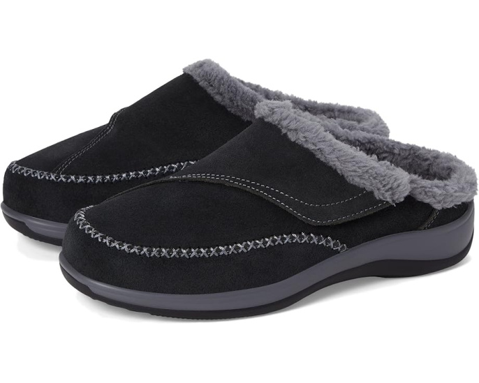Тапочки Orthofeet Charlotte с ортопедическими стельками и регулируемым ремешком