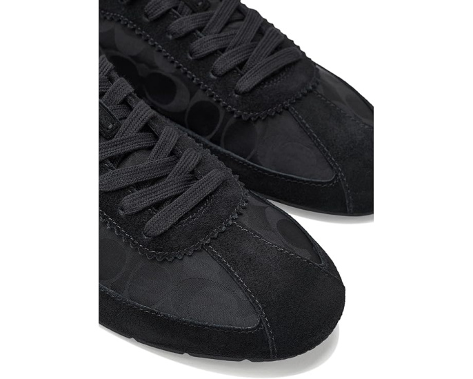 Coach Soft Sneakers с подписным нейлоном и замшей