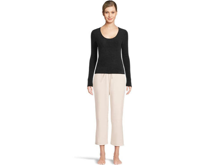 Топ Cozychic Ultra Lite Ribbed Scallop с круглым вырезом от Barefoot Dreams