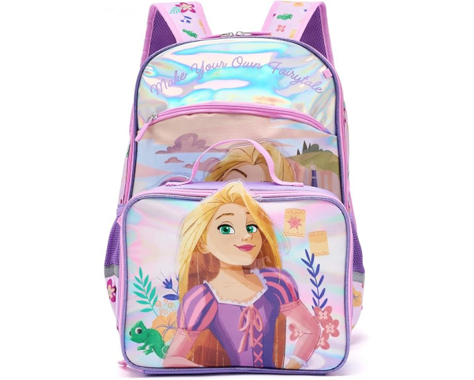 Рюкзак BIOWORLD Kids Tangled Рапунцель, 4 отделения, розовый