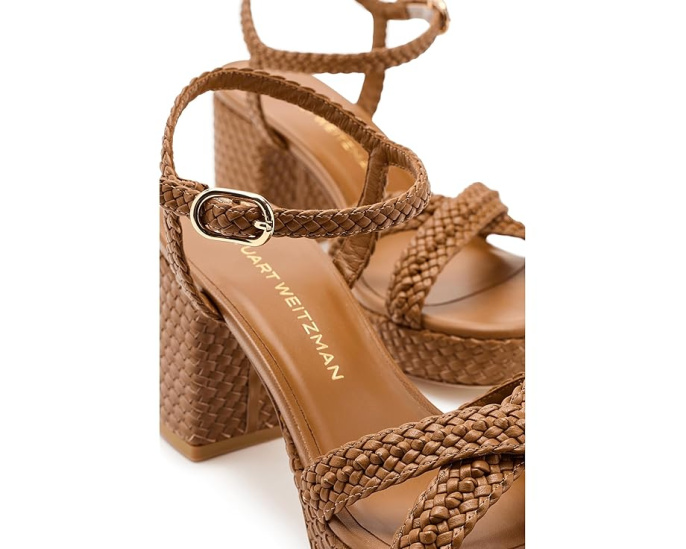 Сандалии Stuart Weitzman Dayna Woven Platform с переплетенными ремнями