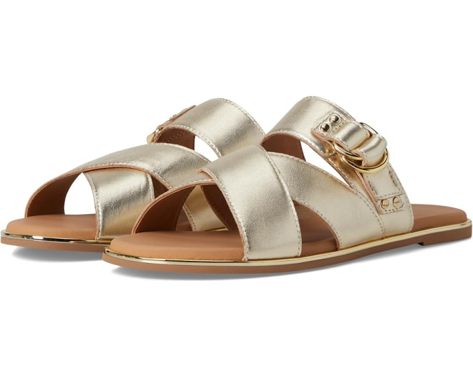 Сланцы Shayla Cross-Band Slide от Johnston & Murphy с кожаным верхом