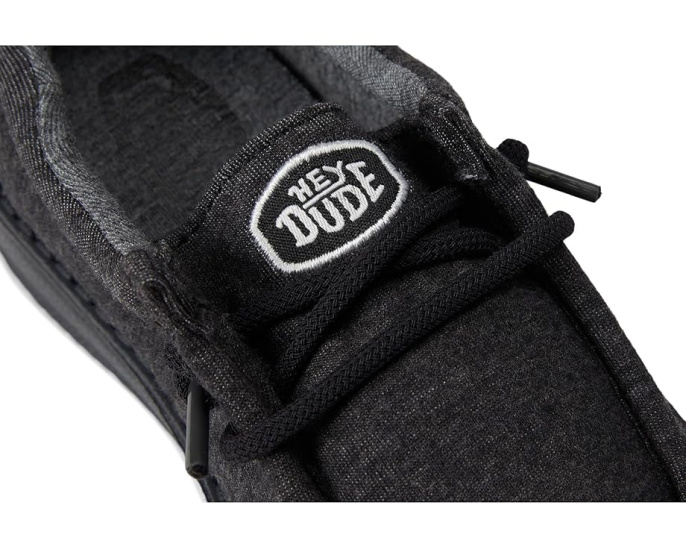 Детские слипоны Hey Dude Kids Wally Stretch Jersey с технологией Flex & Fold