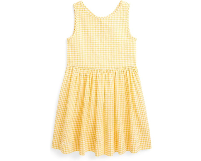 Платье из хлопкового сюрса Gingham Cotton Seersucker от Polo Ralph Lauren