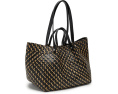 AllSaints Allington Straw Tote соломенная сумка из плетеного сизаля с черной отделкой
